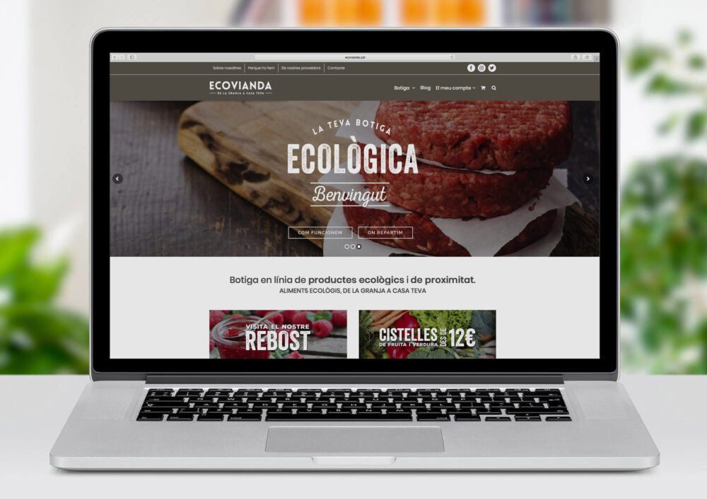 Creación de tienda online Ecovianda