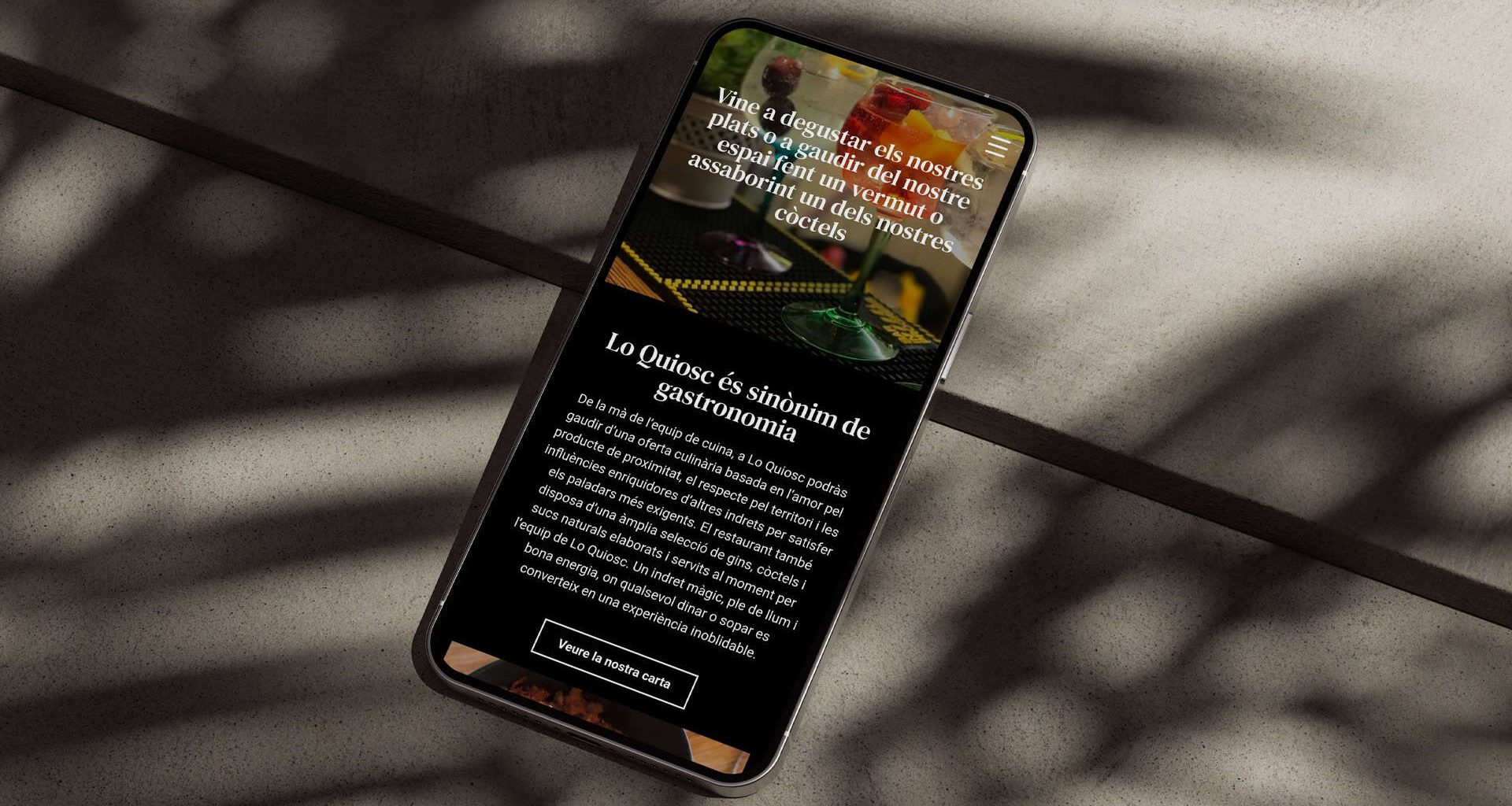 Desenvolupament web a mida per a Lo Quiosc, un restaurant situat en un entorn natural únic al Pallars Jussà.